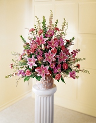 Leaf & Petals Basket from Backstage Florist in Richardson, Texas